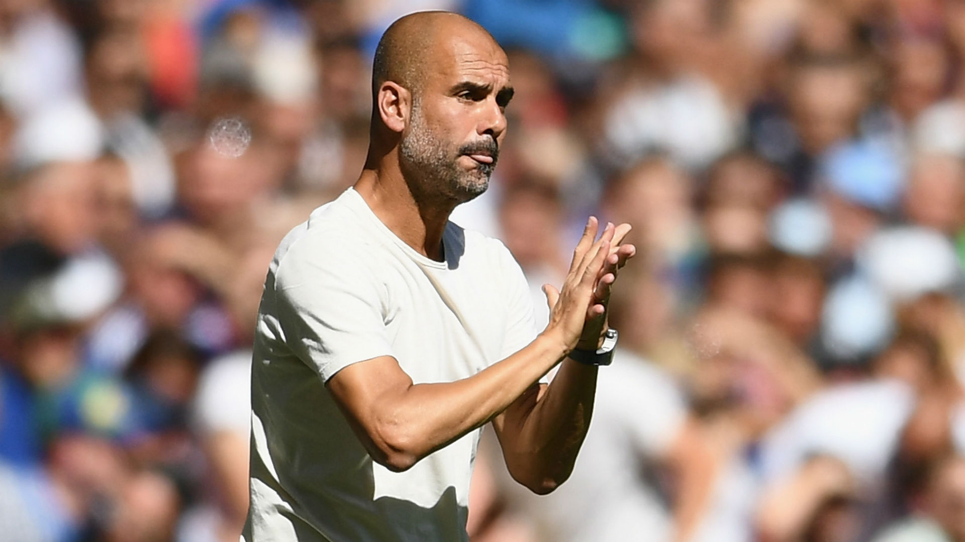 Pep Guardiola Manchester City Community Shield 2018