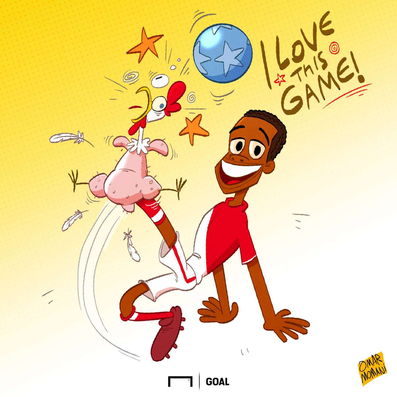 Goal's Cartoon Corner the best football sketches from Omar Momani