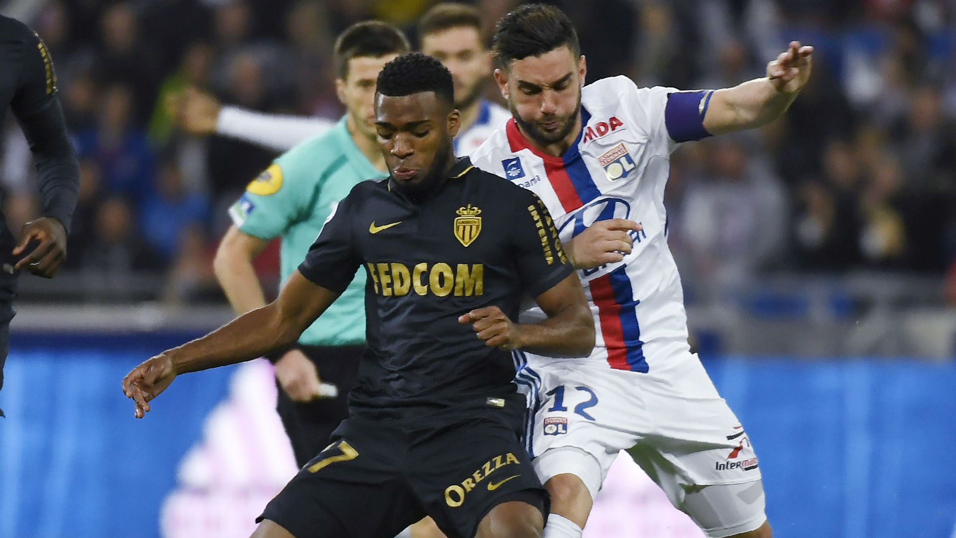 Jordan Ferri Thomas Lemar Lyon Monaco Ligue 1 23042017
