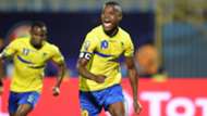 Mbwana Samatta of Tanzania celebrate his goal during the 2019 Africa Cup of Nations Finals match between Kenya