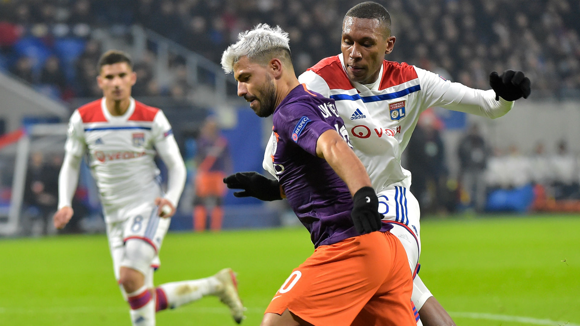 Sergio Aguero Champions League Manchester City Lyon 27112018