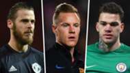 David de Gea Marc-Andre ter Stegen Ederson