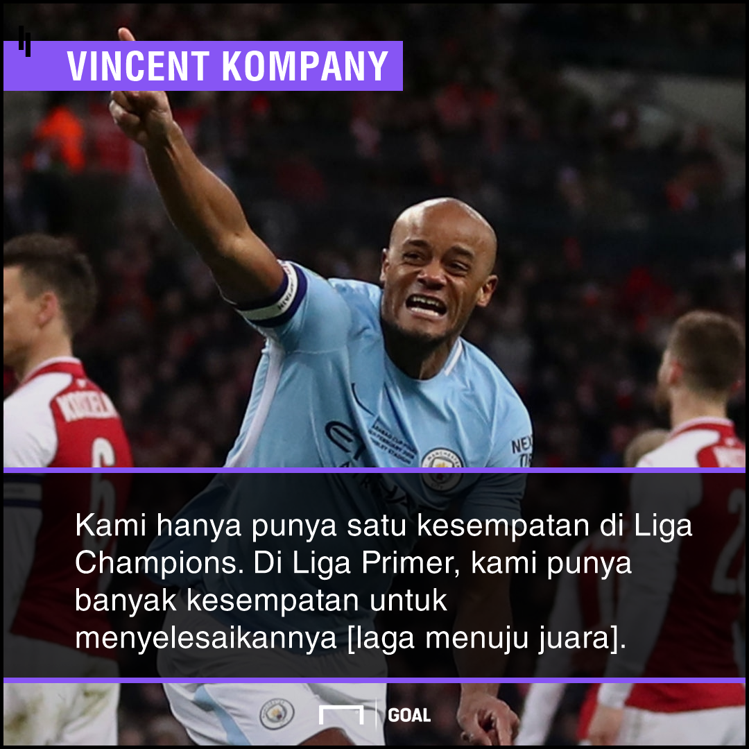 Vincent Kompany Derbi Manchester Bukan Prioritas Goalcom