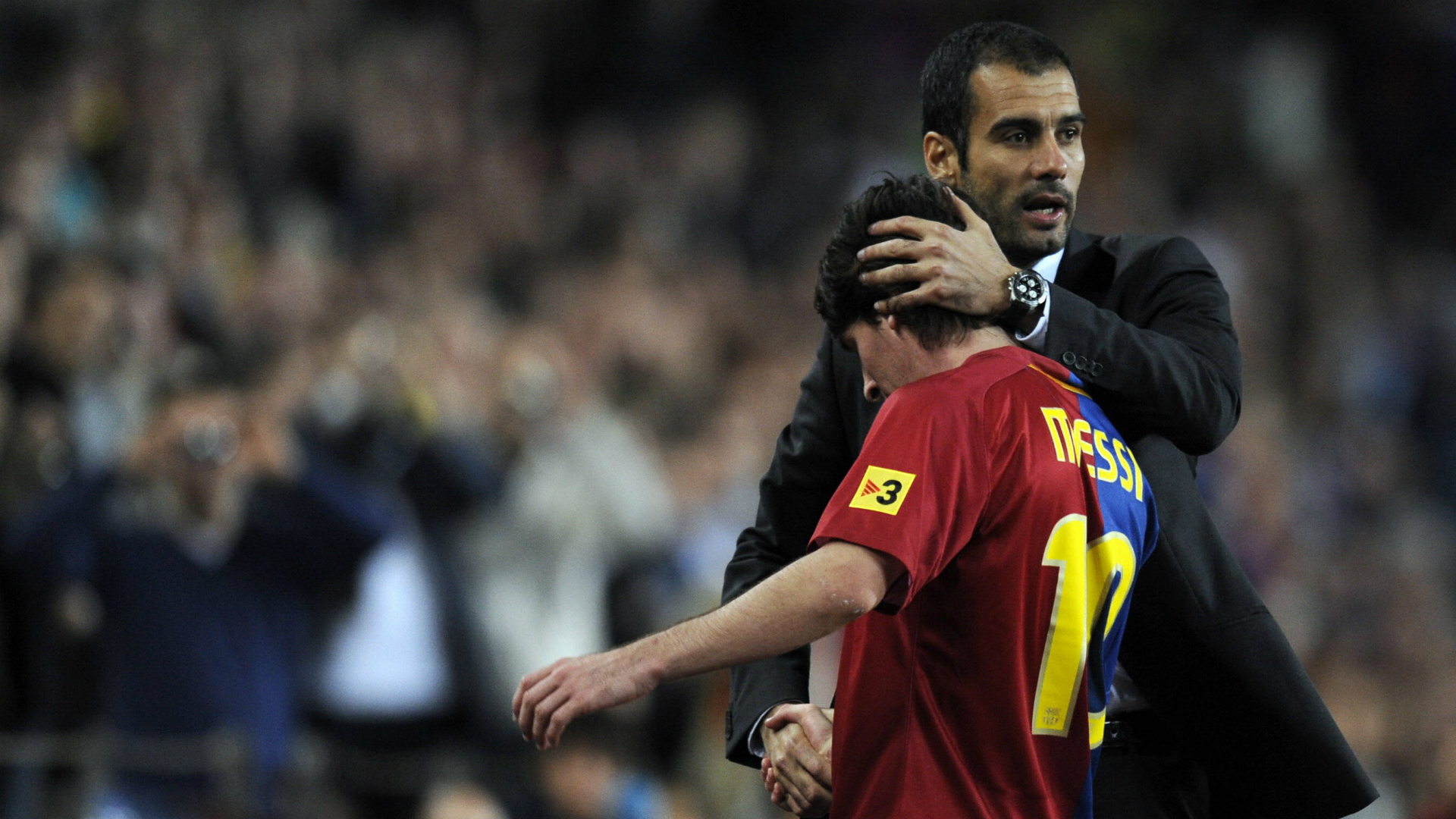 Pep Guardiola Messi Barcelona