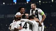 Juventus celebrating Juventus Manchester United