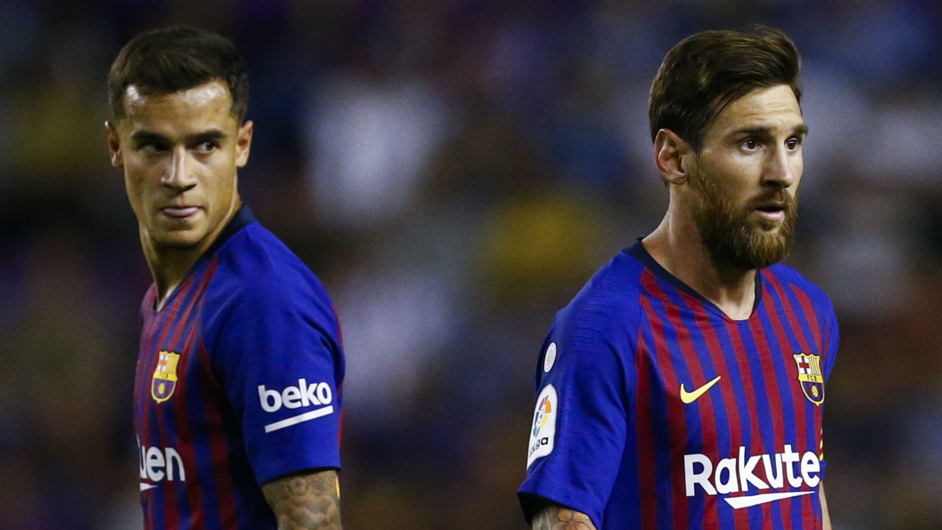 Philippe Coutinho Lionel Messi Barcelona 2018-19