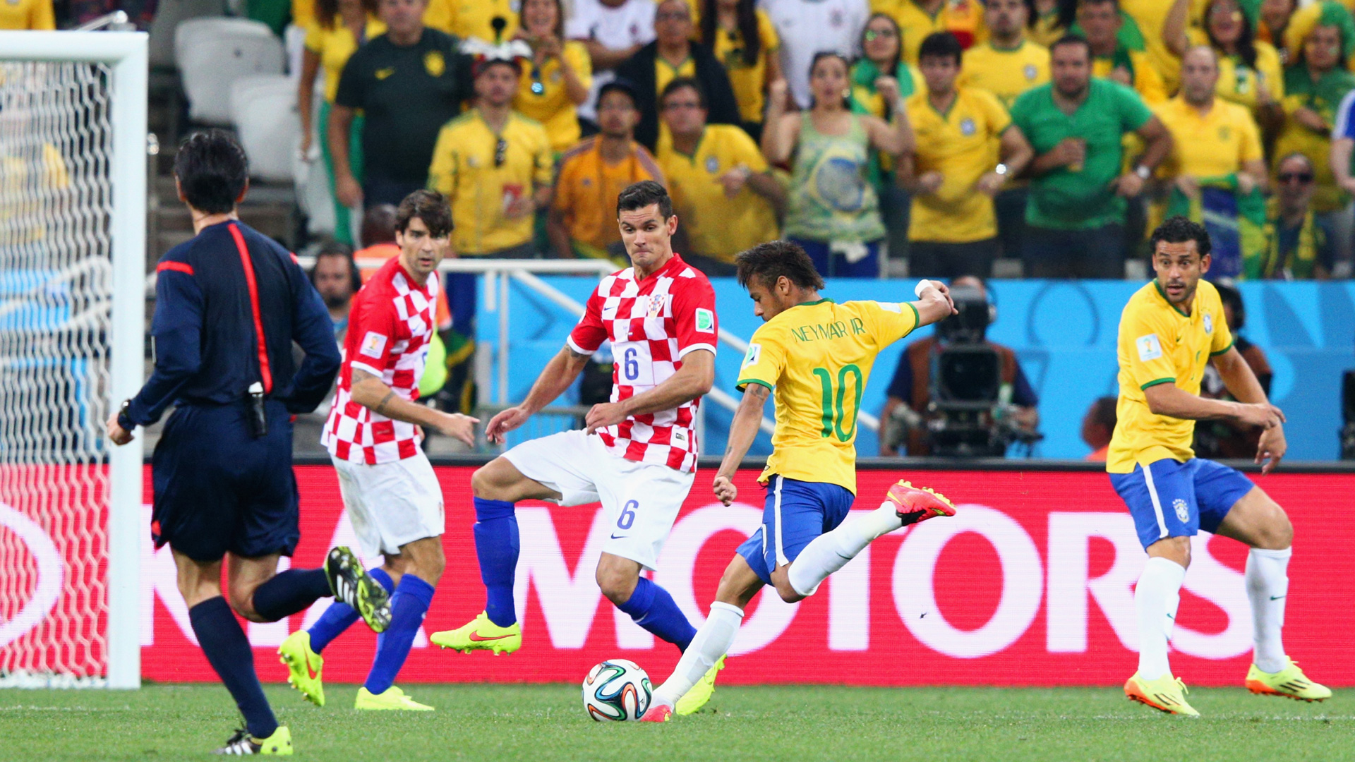 Neymar World Cup 2014 Brazil Croatia