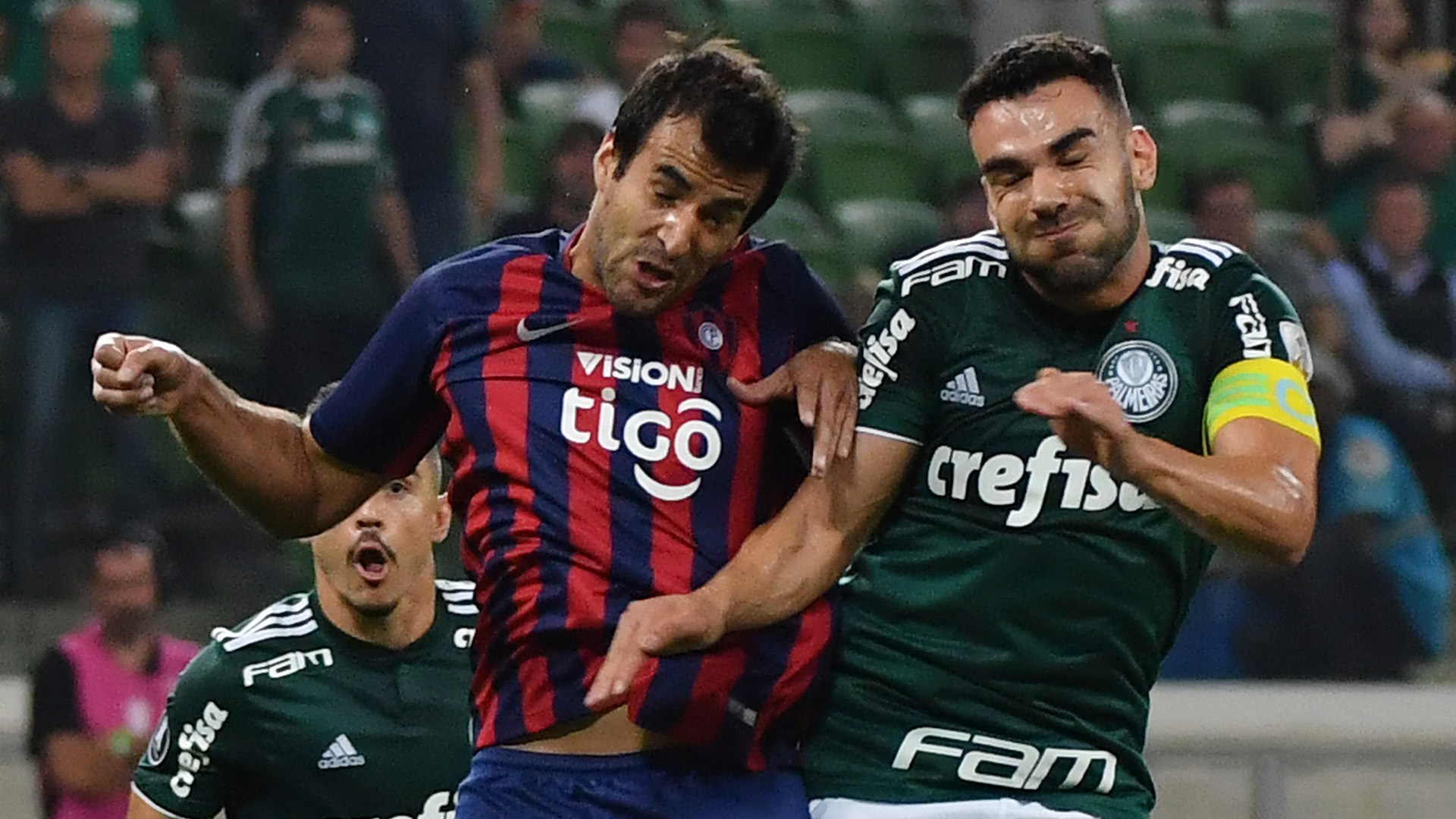 Bruno Henrique Raul Caceres Palmeiras Cerro Porteno Copa Libertadores 30082018