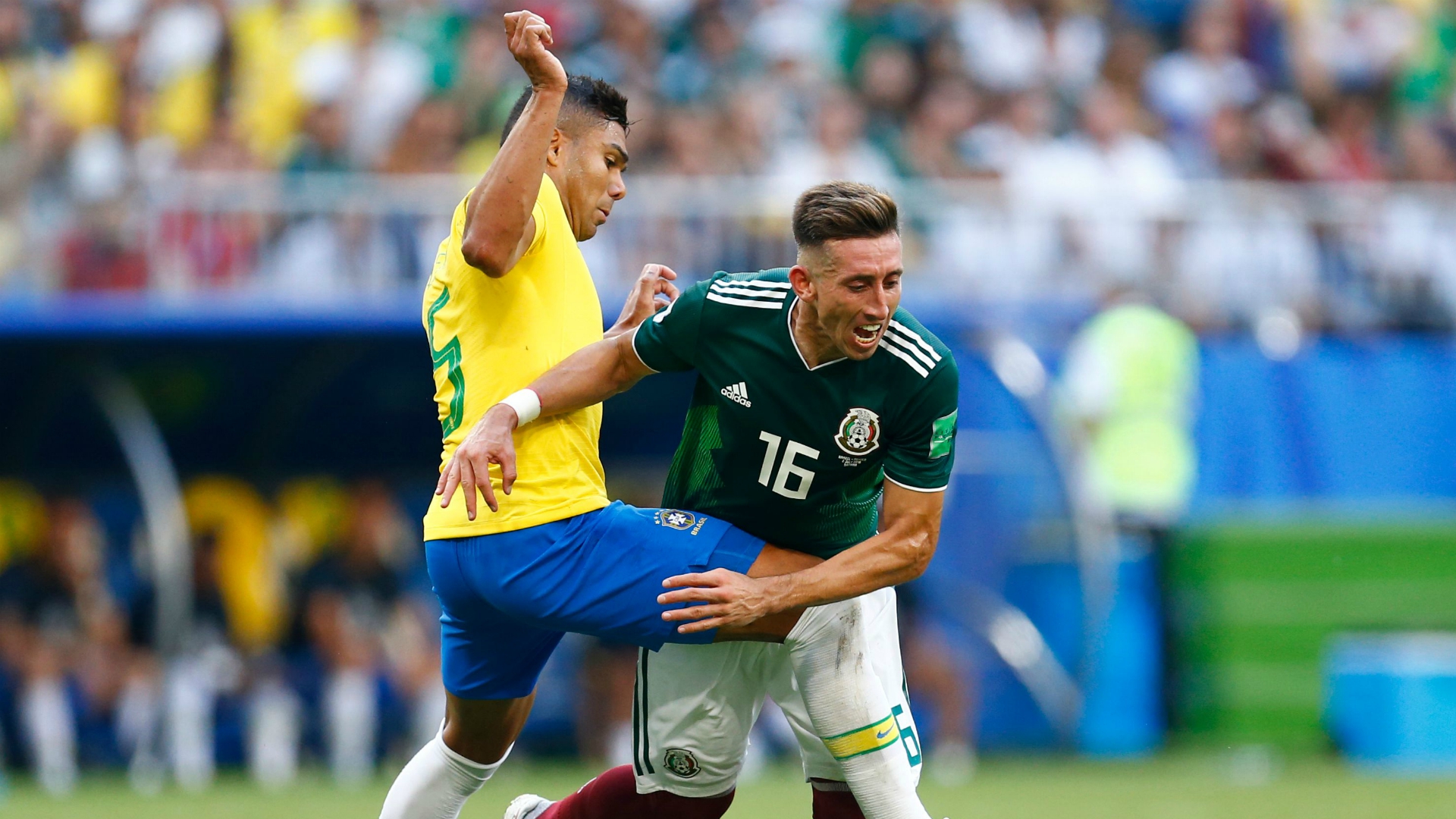   Casemiro Hector Herrera Brazil FIFA World Cup Mexico 2018 07022018 