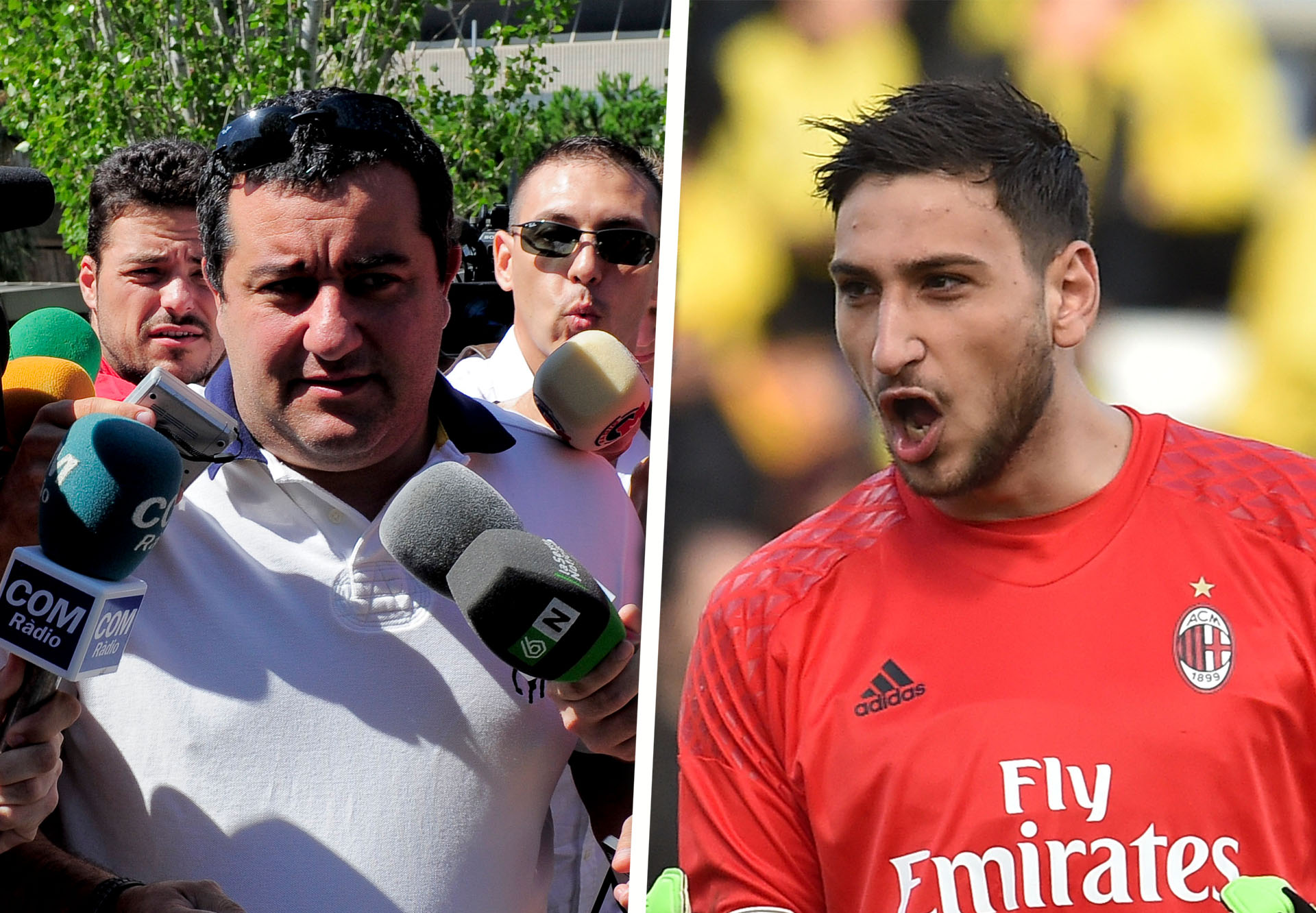 Hasil gambar untuk Gianluigi Donnarumma mino raiola