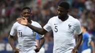 Samuel Umtiti Ousmane Dembele France Italy 01062018