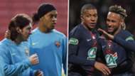 Ronaldinho Messi Mbappe Neymar Barcelona PSG