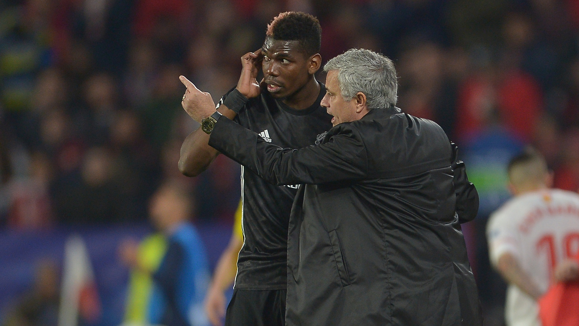  Paul Pogba Jose Mourinho Manchester United 