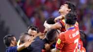 Costa Rica celebrating WC Qualifying CONCACAF 10072017