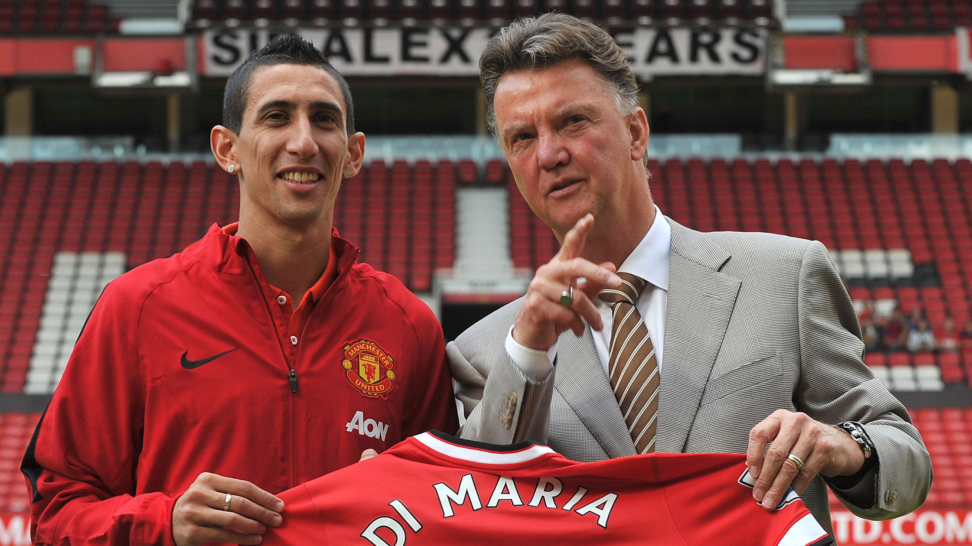 Angel Di Maria Louis van Gaal Man Utd