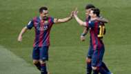 xavi lionel messi neymar fc barcelona primera division 052315