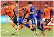 Shannon Brady Joey Caletti Dane Ingham Brisbane Roar v Global FC AFC Champions League 31012017