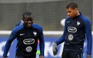 N'golo Kante & Kylian Mbappe