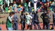 Bloemfontein Celtic v Cape Town City fan violence, April 2019