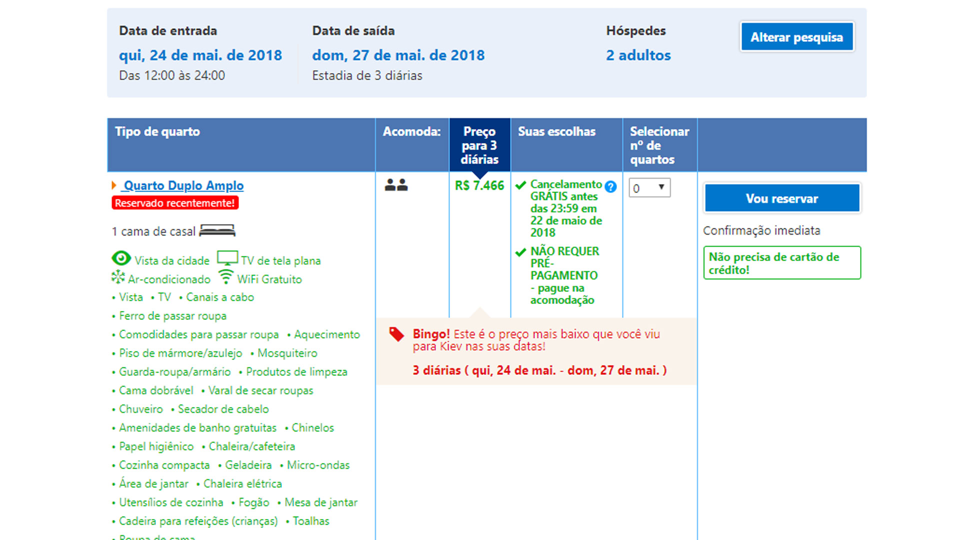 hospedagem Kiev booking 15 05