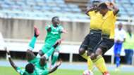 LAWRENCE JUMA of Gor Mahia FC v Aigle Noir of Burundi.