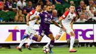 Diego Castro Perth Glory v Western Sydney Wanderers A-League 25022017