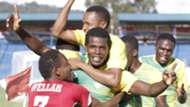 Kariobangi Sharks players celebrates.