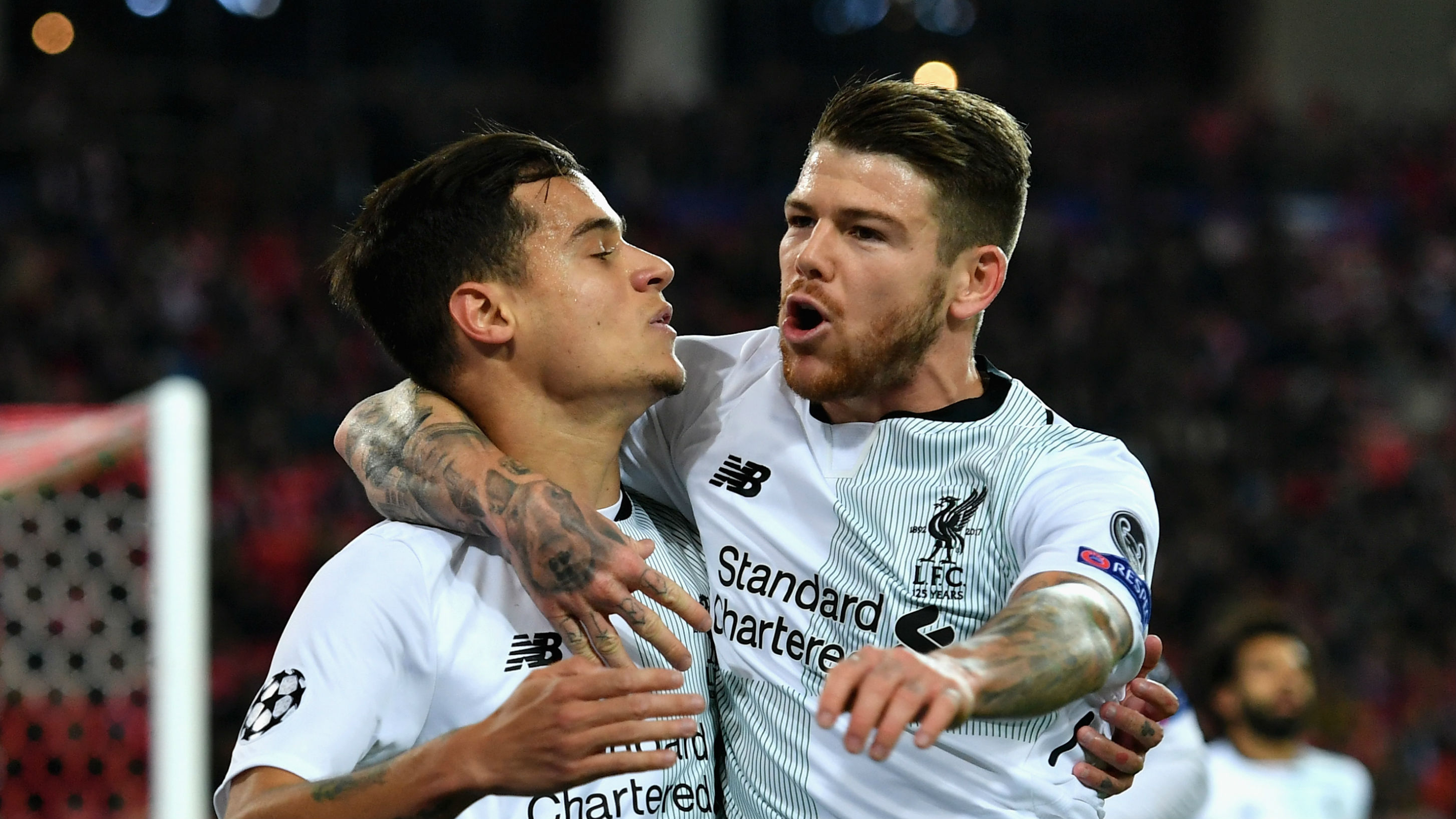 Philippe Coutinho Alberto Moreno Liverpool
