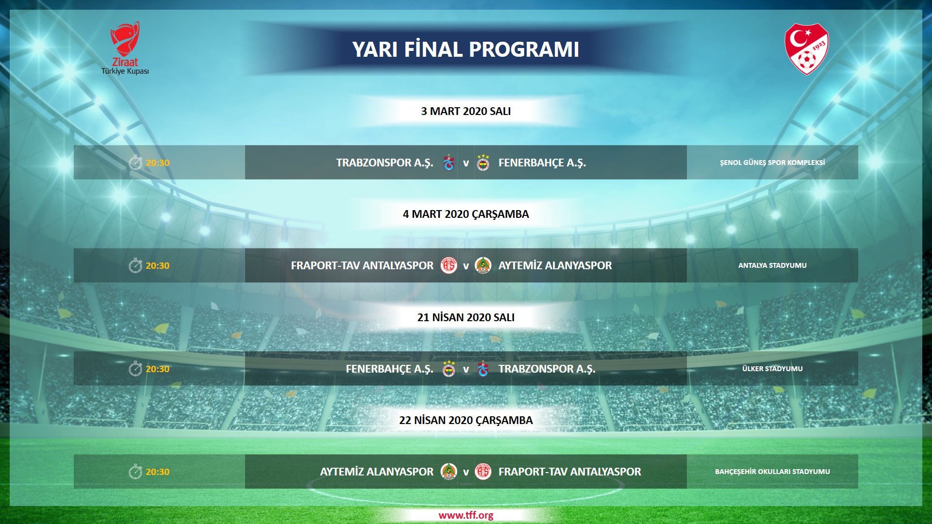 Ziraat Turkiye Kupasi Nda Yari Final Programi Belli Oldu Mackolik Com