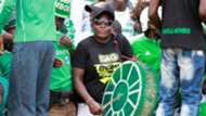 Gor Mahia fans against Hussein Dey.