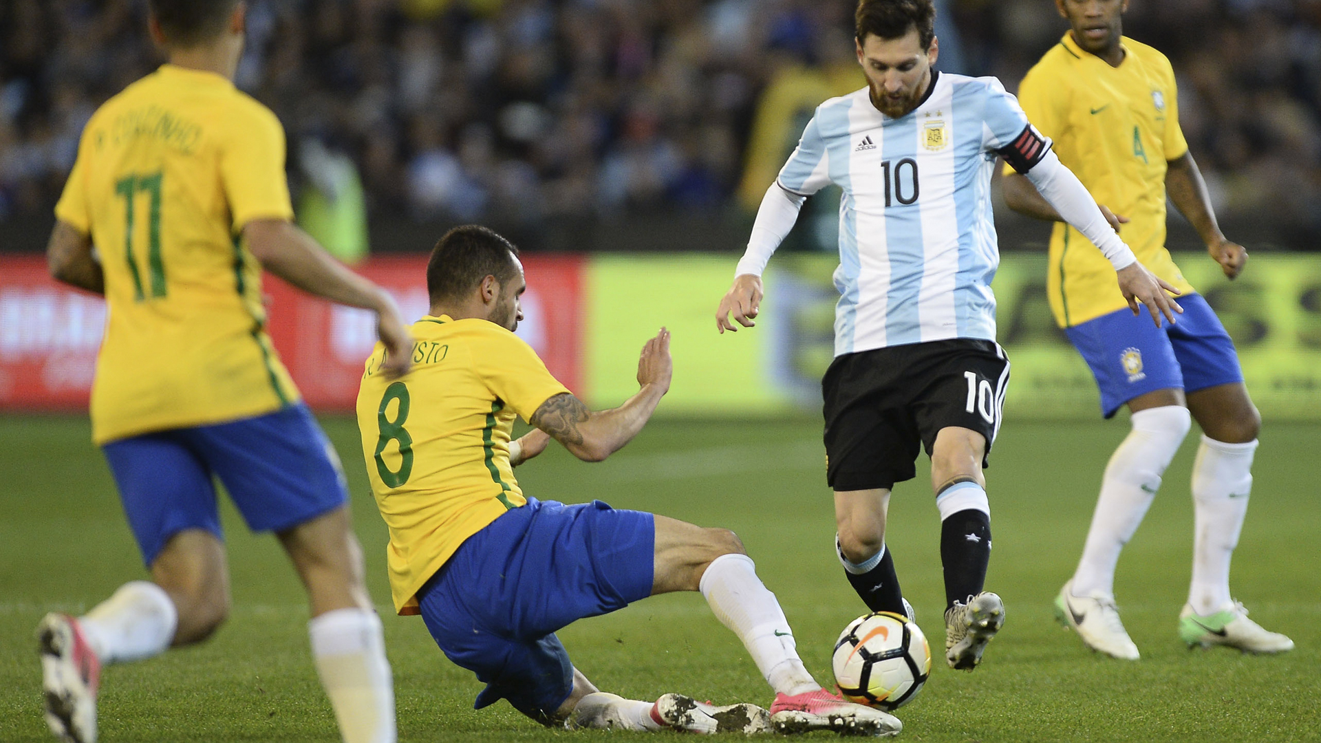 Renato Augusto Brasil Messi Argentina - Brasil x Argentina 09 06 17
