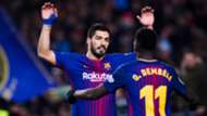 Luis Suarez Ousmane Dembele LaLiga 24022018