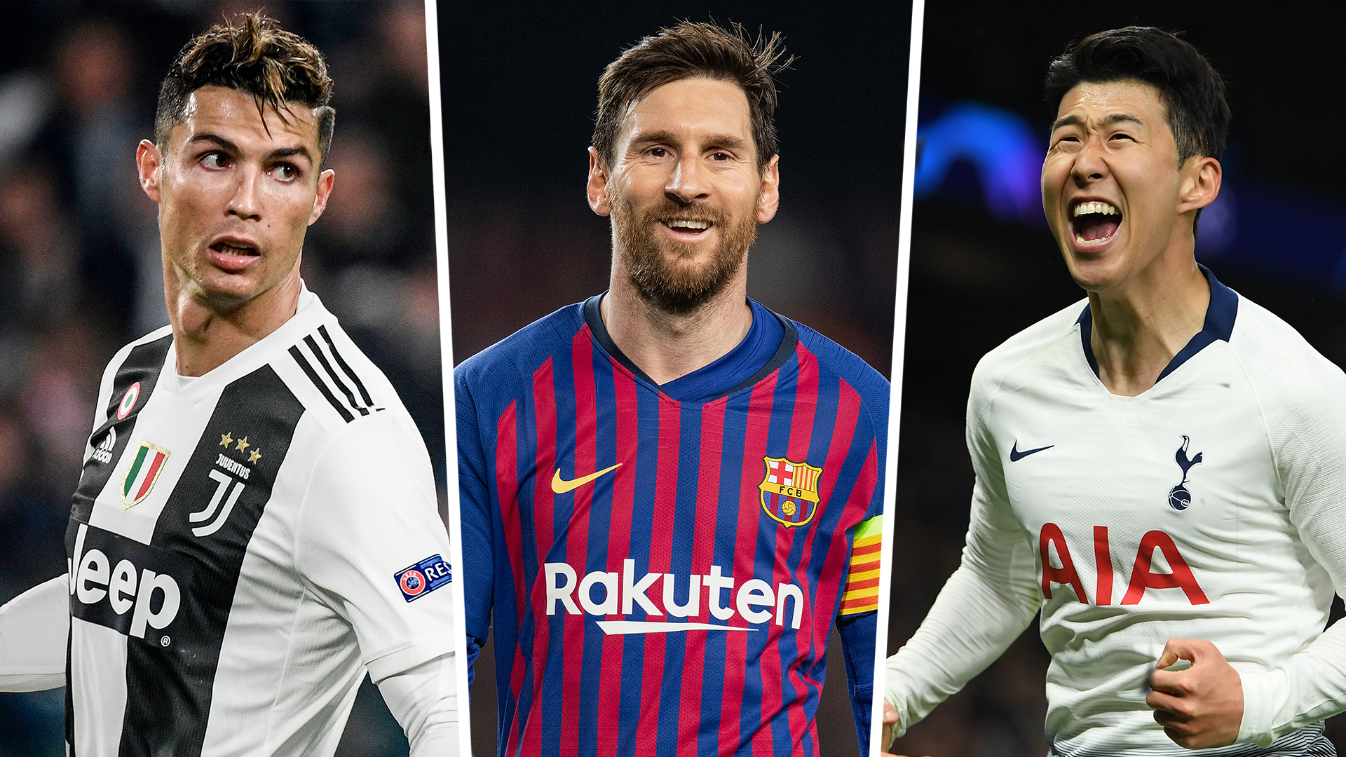 Champions League Team of the Quarter-Finals: Messi, Ronaldo and Son
