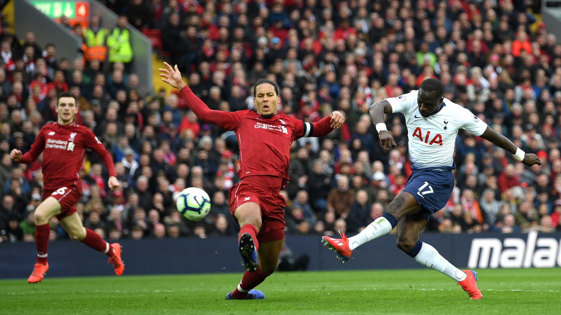 Van Dijk Sissoko Liverpool Tottenham Premier League 31/3/19