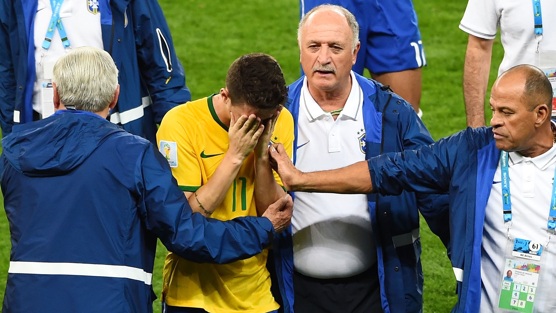 Oscar, Luiz Felipe Scolari, Brazil 7-1 defeat