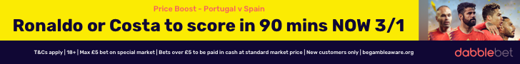 dabblebet Ronaldo Costa offer footer