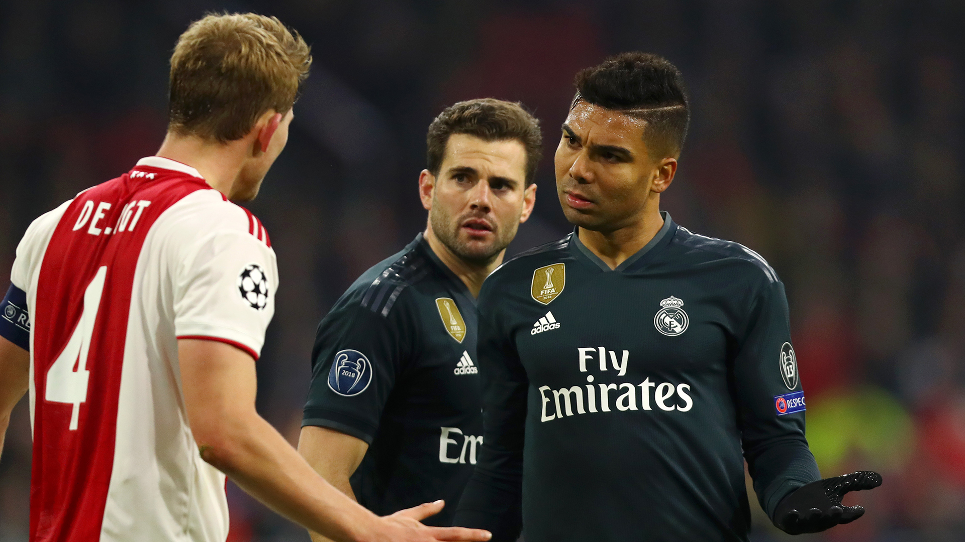 Casemiro De Ligt Real Madrid Ajax