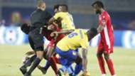 Johanna Omollo and Michael Olunga of Kenya and Harambee Stars v Tanzania.