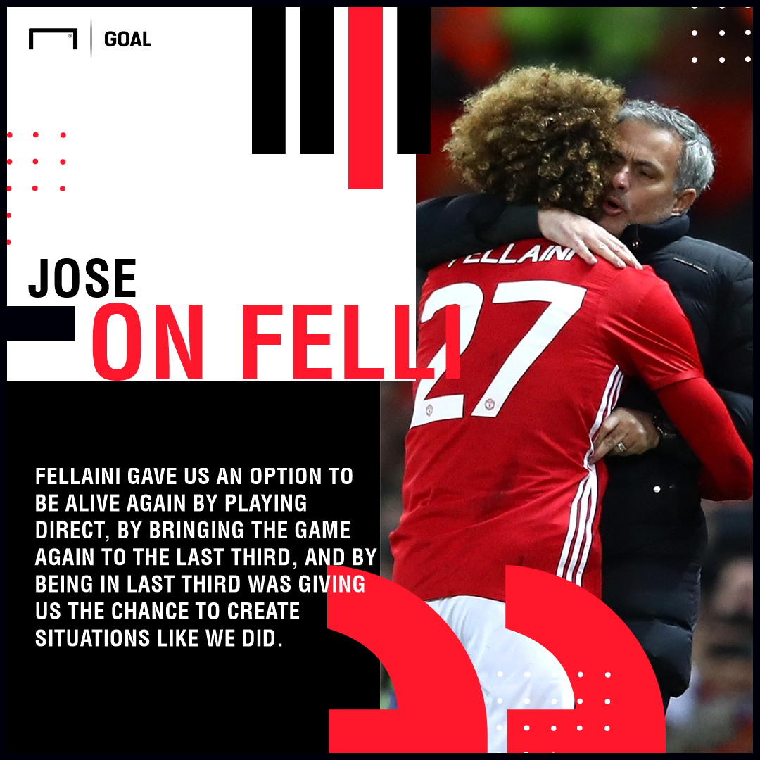 Jose Mourinho Marouane Fellaini Manchester United