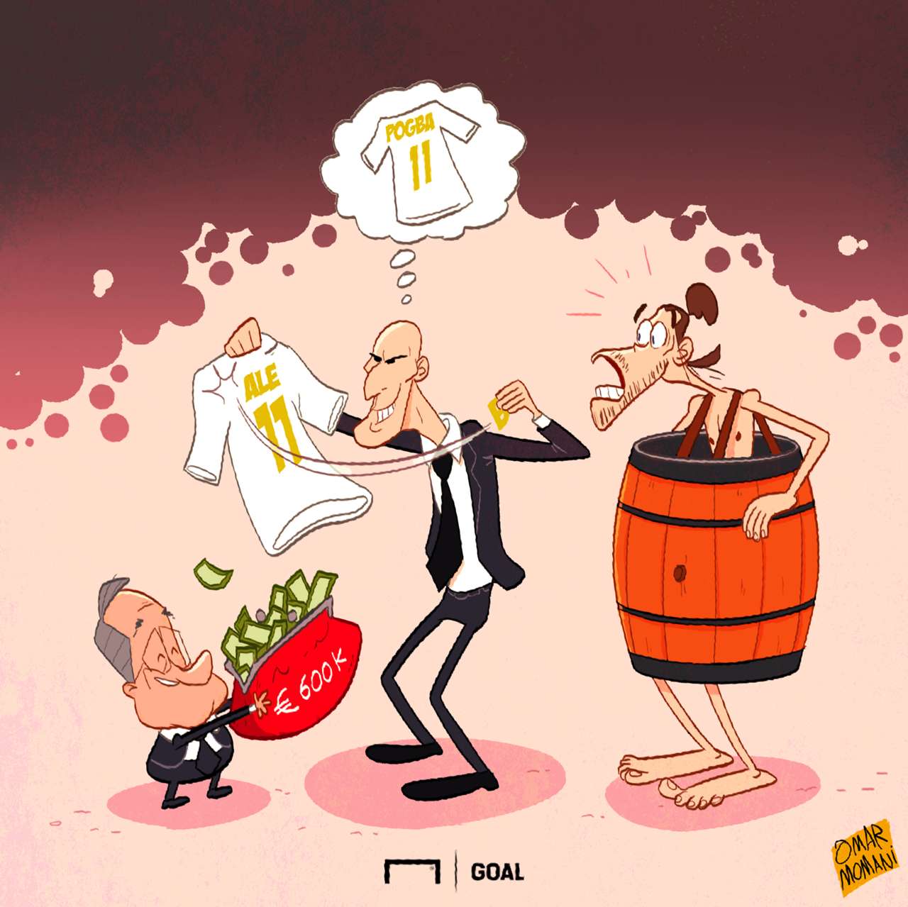 Goal's Cartoon Corner the best football sketches from Omar Momani