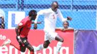 Harambee Stars striker Samuel Onyango v Uganda.j