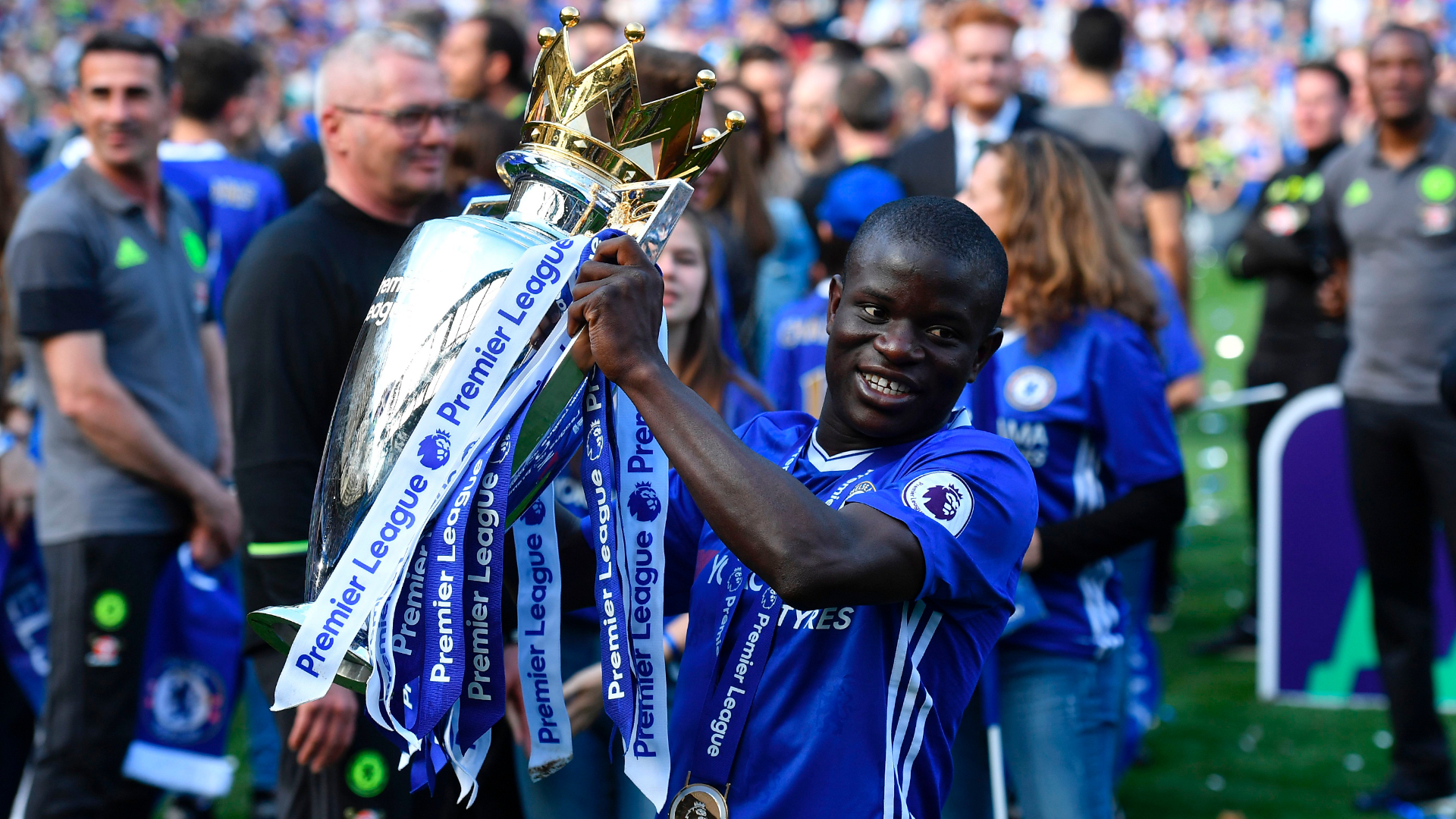 Image result for N'Golo Kante win premier league