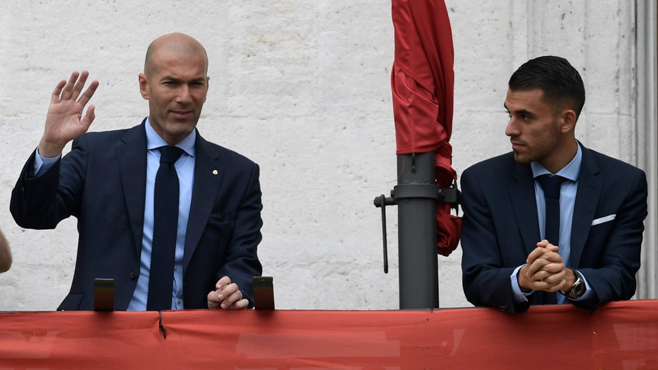 Image result for Real Madrid midfielder Dani Ceballos and zidane