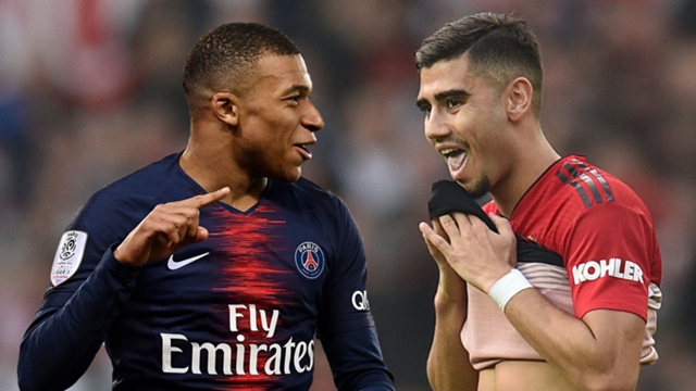 Kylian Mbappe Andreas Pereira PSG Man Utd