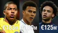 Kylian Mbappe Dele Alli Leroy Sane