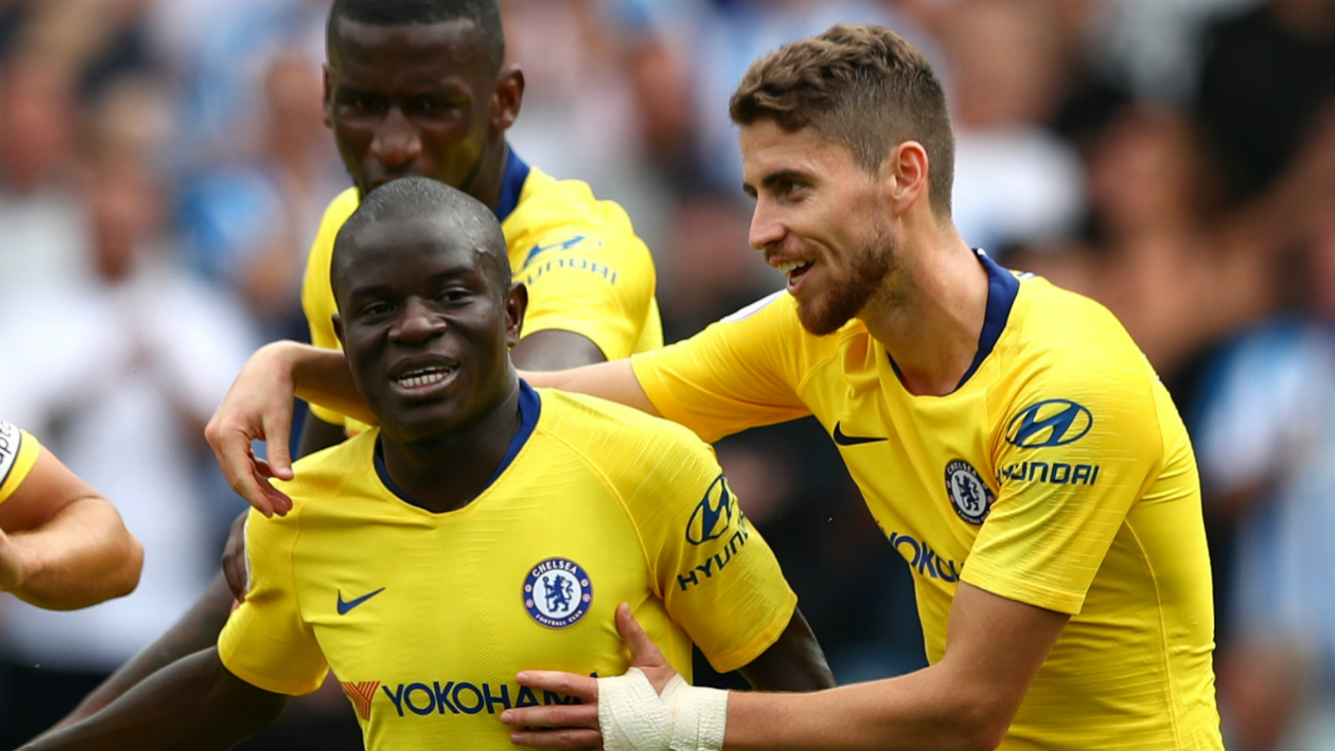 N & # 39; Golo Kante Jorginho Huddersfield Chelsea 08112018