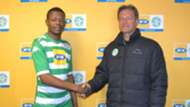 Ndumiso Mabena and Veselin Jelusic, Bloemfontein Celtic