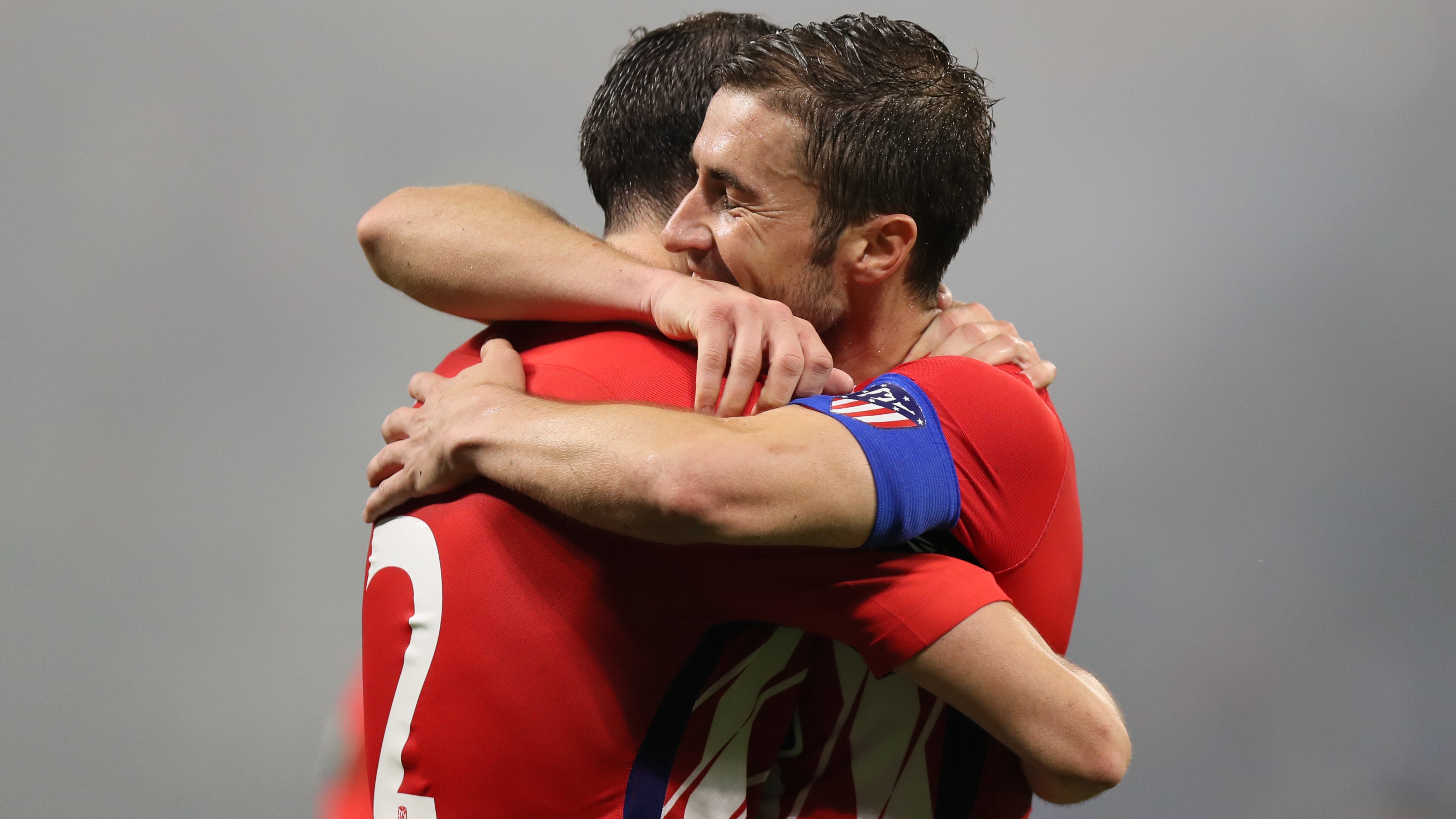 Gabi Diego Godin Atletico de Madrid Europa League