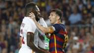 Mapou Yanga-Mbiwa Lionel Messi Barcelona Roma
