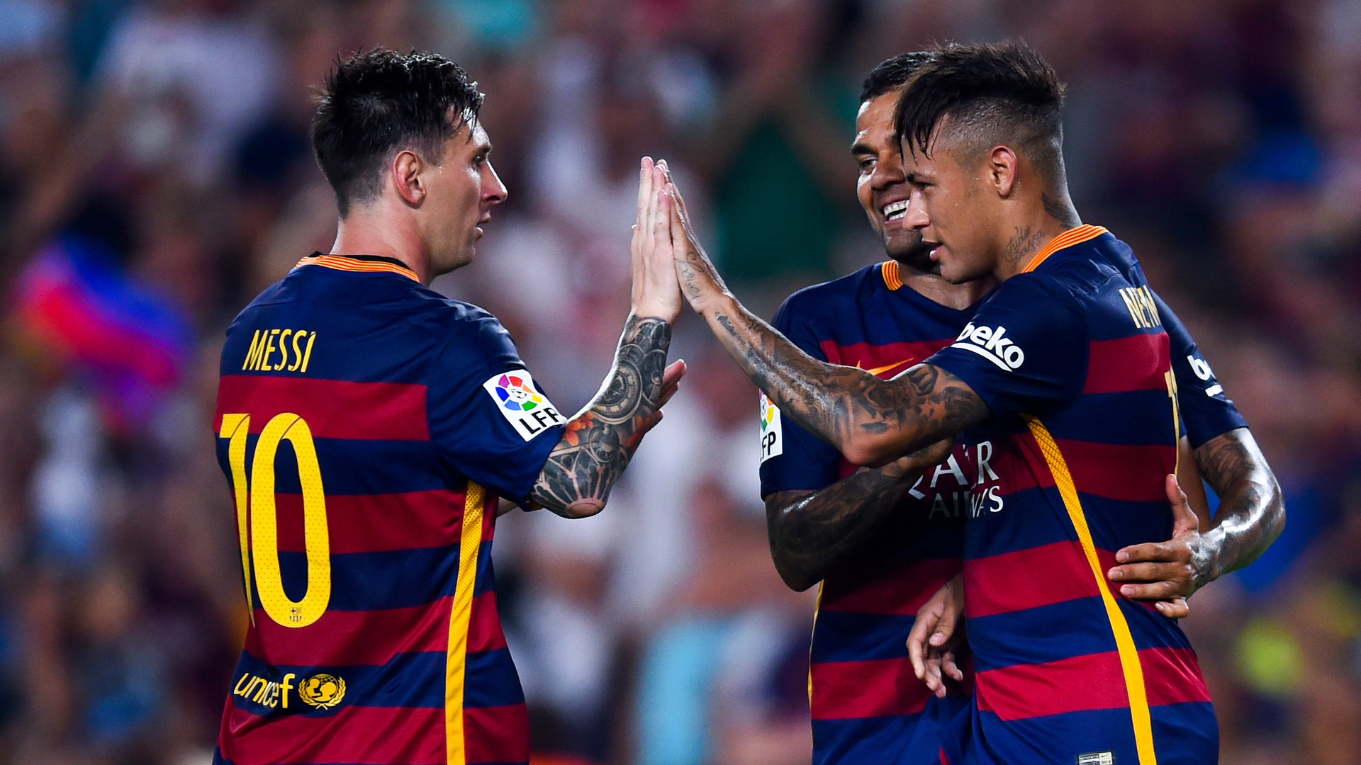 Lionel Messi Neymar Barcelona - Goal.com